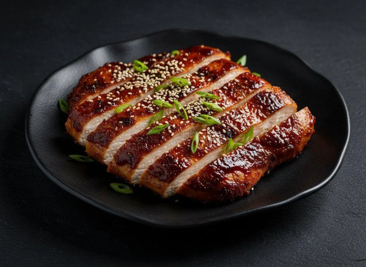 Crispy Gochujang Chicken Breast with Sesame Glaze — 54g Protein high-protein recipe