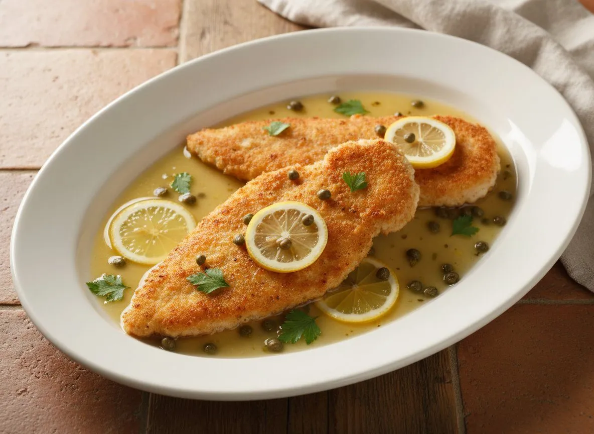 Chicken Piccata with Lemon-Caper Pan Sauce - 35g Protein recipe