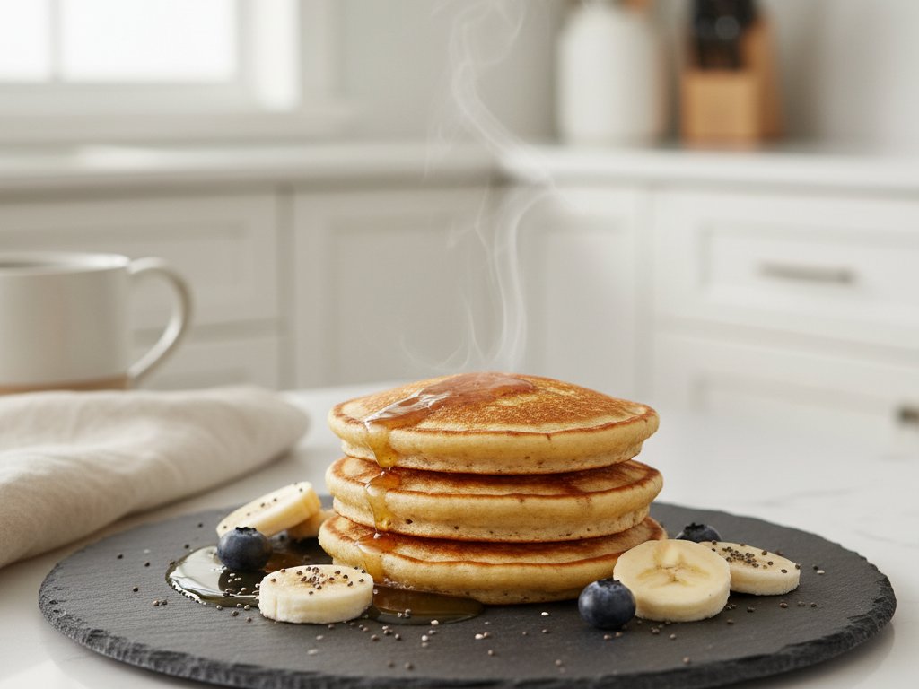 3-Ingredient Banana Protein Pancakes